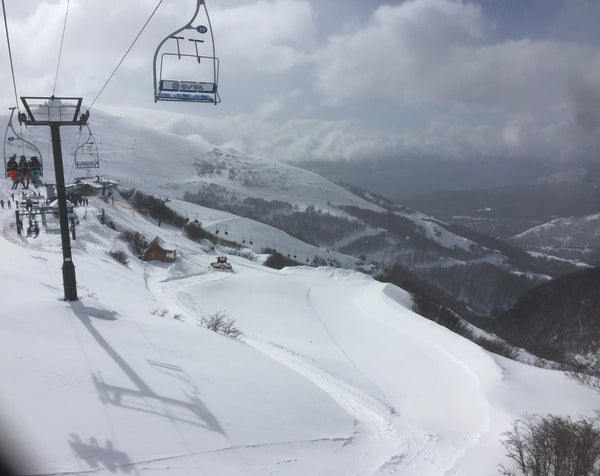 Argentina skiing-Bariloche-Cerro cathedral-powpow-neck warmers